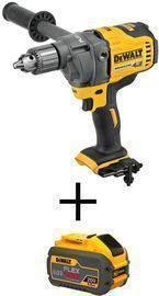 DEWALT FLEXVOLT 60V MAX Brushless Cordless 1/2 Mixer/Drill + Battery