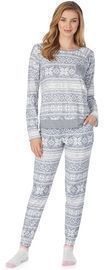 Women's Cuddl Duds Long Sleeve Sleep Jogger Set w/ Socks