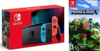 Nintendo Switch Console w/ Minecraft Game
