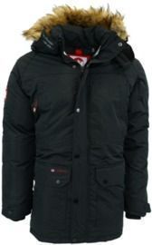 Canada Weather Gear Men's Fur Trim Hooded Parka
