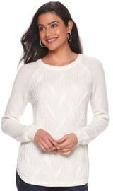 Women's Sonoma Twisted Cable-knit Pullover Sweater