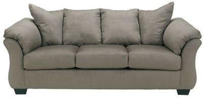 Signature Design by Ashley Audrey Fabric Pad-Arm Sofa