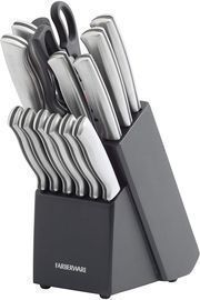 Farberware 15-Piece Stainless Steel Knife Block Set