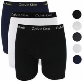 Calvin Klein Men's 100% Cotton Boxer Briefs (3 Pack)