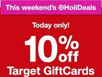 Target - Today Only! 10% Off Target Giftcards