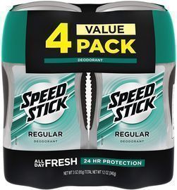 Speed Stick Deodorant for Men - 3 Ounce (4 Pack)