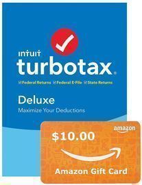 Intuit TurboTax 2019 Tax Software + $10 Gift Card