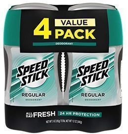 Speed Stick Deodorant for Men, Regular - 3oz (4pk)