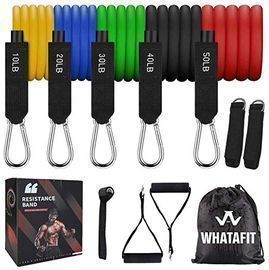 Whatafit 11pc Resistance Bands Set