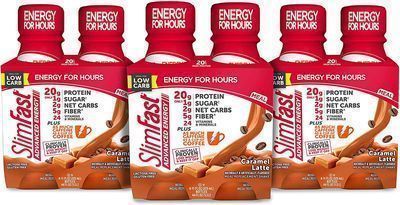 SlimFast Advanced Energy Caramel Latte Shake 12-Count
