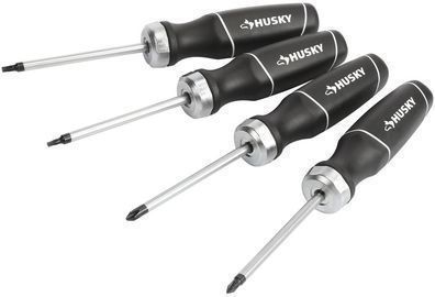 4pc. Husky Gear Drive Ratcheting Screwdriver Set