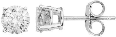14k White Gold 1 Carat T.W. Diamond Stud Earrings