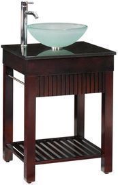 Lofty 25 x 22 Bath Vanity in Dark Walnut w/ Vanity Top