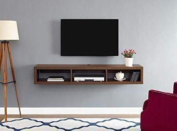 Martin Furniture Floating TV Console, 60, Columbian Walnut