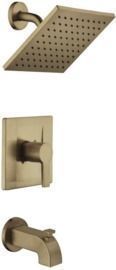 Modern Single-Handle 1-Spray Tub and Shower Faucet