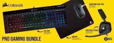 CORSAIR Pro Wired Gaming Bundle w/ RGB Lighting