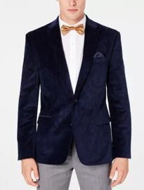 Bar III Men's Slim-Fit Paisley Velvet Sport Coat