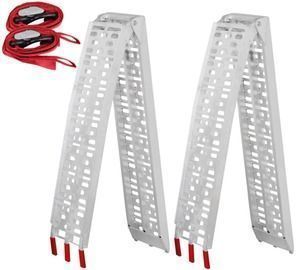 SmileMart 7.5-Foot Folding Aluminum Loading Ramp 2-Pack