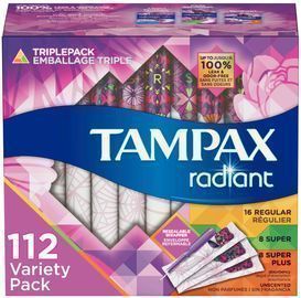 Amazon - Extra $4 Off Tampax Pearl, Radiant, or PURE Tampons