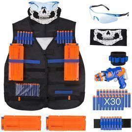 Tactical Vest Kit + Foam Darts for Kids