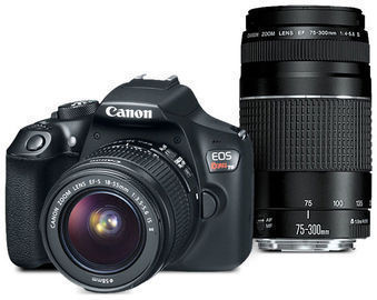 EOS Rebel T6 EF-S 18-55 with EF 75-300mm f/4-5.6 (Refurb)