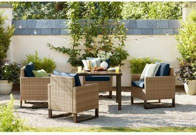 Hampton Bay Park Heights 5pc Wicker Outdoor Dining Set