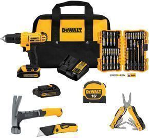 DeWalt 20V 1/2 Drill/Driver and Hand Tools Bundle