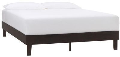 Beckdale Ebony Wood King Platform Bed