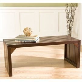 Southern Enterprises Clermont Slat Bench/Table