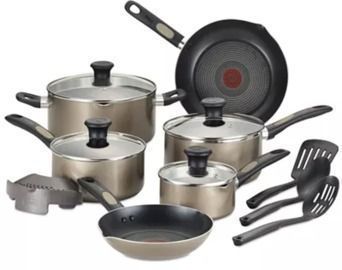 T-Fal Cook-N-Strain 14-Pc. Non-Stick Cookware Set