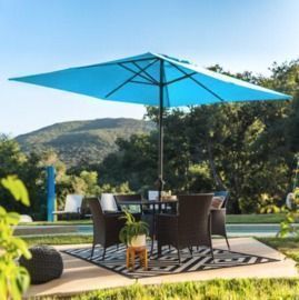8'x11' Rectangular Patio Umbrella