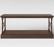 Threshold Conway Wood Coffee Table with Cast Iron Frame