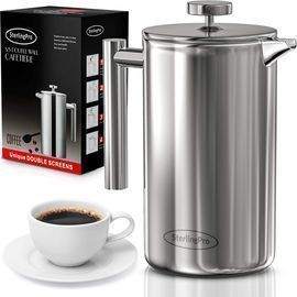 SterlingPro French Press Coffee Maker, 1L