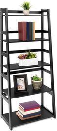 5-Tier Multipurpose Modern Ladder Slant Bookcase Shelf