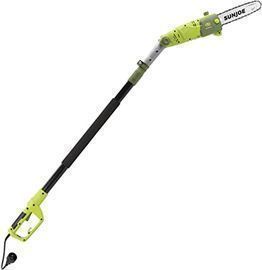 Sun Joe SWJ803E 10 inch 8.0 Amp Electric Multi-Angle Pole Chain Saw, Green