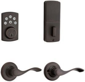 Hot! Kwikset Powerbolt2 Bronze Single Cylinder Electronic Deadbolt
