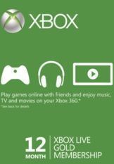 12 Month Xbox Live Gold Membership - Brazil