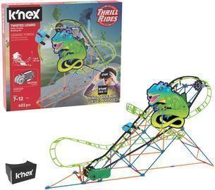 K'Nex Thrill Rides Twisted Lizard Roller Coaster Building Set