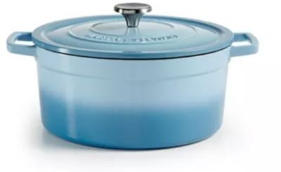 Martha Stewart Collection Enameled Cast Iron Round 6-Qt. Dutch Oven