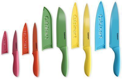 Cuisinart 10-Pc. Ceramic-Coated Cutlery Set with Blade Guards