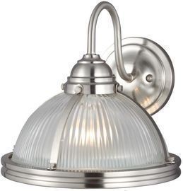 Sea Gull Lighting Pratt Street 1-Light Brushed Nickel Wall Sconce
