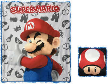 Super Mario Kids 2-Pc. Decor Pillow and Throw Set