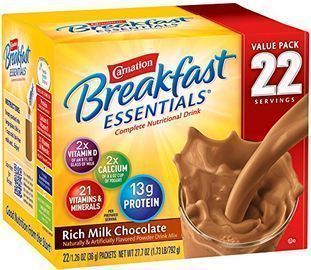 Carnation Breakfast Essentials Powder Drink (Box of 22 Packets)