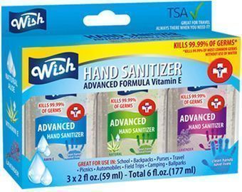 Wish Hand Sanitizer 2oz 3PK Box Set