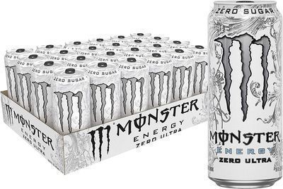 24-Pack 16oz Monster Energy Drink (Ultra Zero)