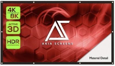 Akia 120 Indoor Outdoor Collapsible Portable Projector Screen