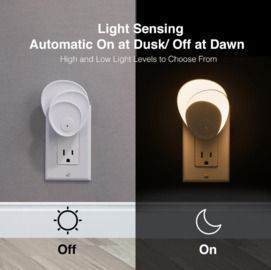 StyleWell Coral Dusk to Dawn LED Night Light