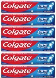 Colgate Cavity Protection Toothpaste with Fluoride - 6 Pack
