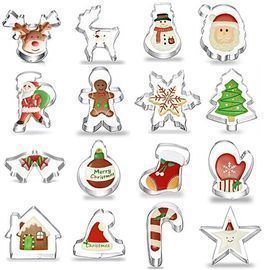 17 Pcs Christmas/Holiday Cutter Set