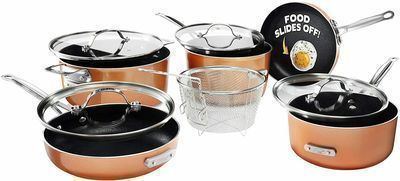 Gotham Steel Stackmaster 10 Piece Cookware Set